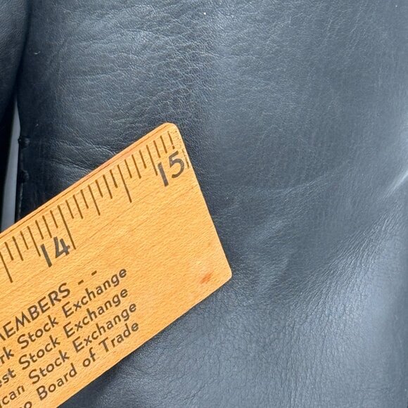 Vince Warren Women's Black Leather Slip On Shoes Platform Size 9.5M Loafer - Picture 8 of 10